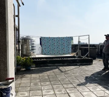 裕農路社區型公寓大廈頂樓防水