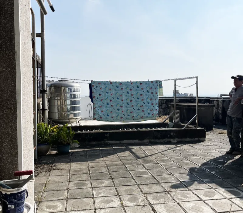 裕農路社區型公寓大廈頂樓防水