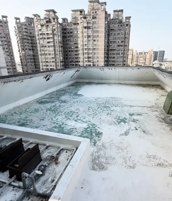 中華東路社區型電梯大樓-頂樓防水01